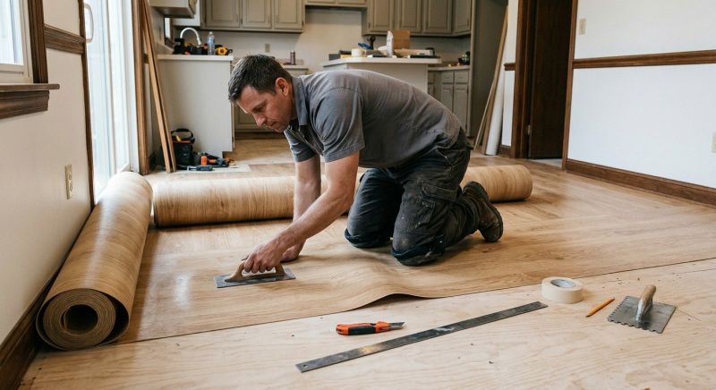 Sheet Flooring Installation in Bellevue, OH